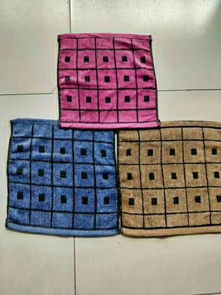 地摊尾货库存方巾批发 处理库存纯棉尾货提花深色方巾