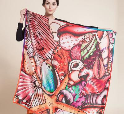 秋冬新款*重磅桑蚕丝大方巾 *典雅女士丝巾