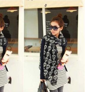 酷街大骷髅李孝利款围巾 方巾w59_二手设备转让_世界工厂网中国产品信息库