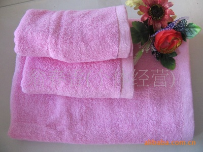 厂家直销 竹纤维面巾 礼盒毛巾浴巾 广告礼品毛巾三件套__世界工厂网