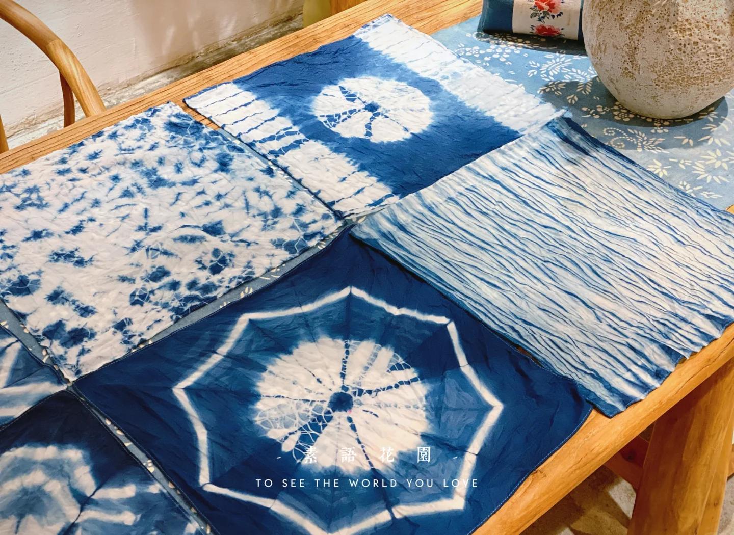 扎染方巾图案扎法探索